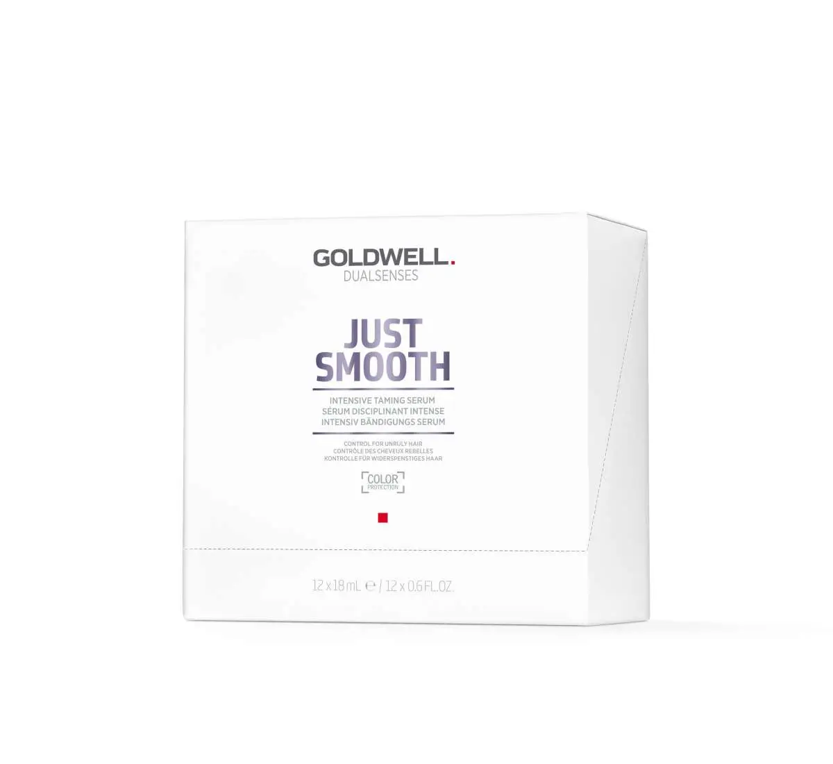 DS_JS Serum-Box_edited Goldwell Dual Senses Just Smooth Serum 12x18ml - Afbeelding 1