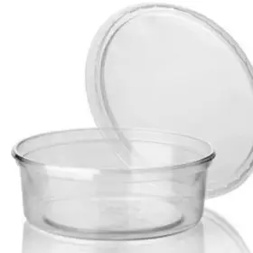 Bakje transparant 350 ml. incl deksel 30 st.