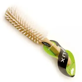 Borstel Dux hout/witte pinnen
