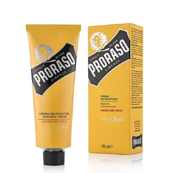 proraso-scheercreme-tube-wood-spice-100ml Pro raso shaving cream Wood and spice 100ml - Afbeelding 1