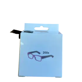 Eyeglass Protector Sleeves Zwart 200stk (Brilbeschermers)