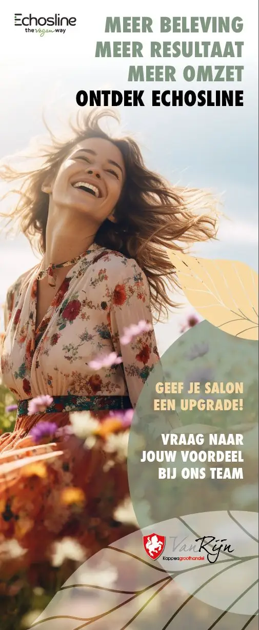 Kappersgroothandel van Rijn Echosline importeur salon upgrade