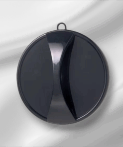 Comair Executive handspiegel zwart met ophangoog, Ø 29 cm
