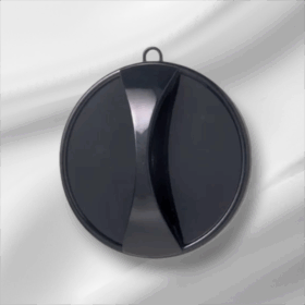 Comair Executive handspiegel zwart met ophangoog, Ø 29 cm