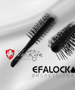 Efalock Tunnel/Tweezijdige Borstel Zwart – 2-in-1 stylingborstel voor volume en gladheid