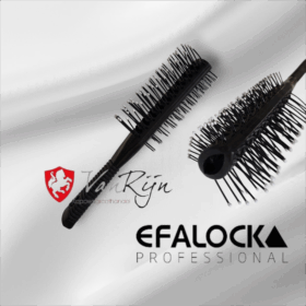 Efalock Tunnel/Tweezijdige Borstel Zwart – 2-in-1 stylingborstel voor volume en gladheid