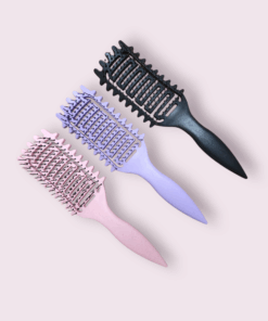 Curl Styling Haarborstel met onthaar kam – Antiklit krullenborstel voor de CG Methode