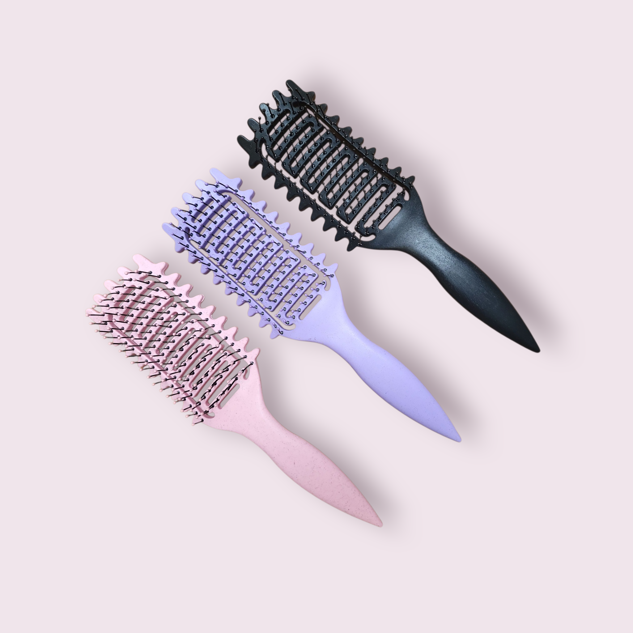 Curl Styling Haarborstel met onthaar kam – Antiklit krullenborstel voor de CG Methode Curl Styling Haarborstel met onthaar kam – Antiklit krullenborstel voor de CG Methode