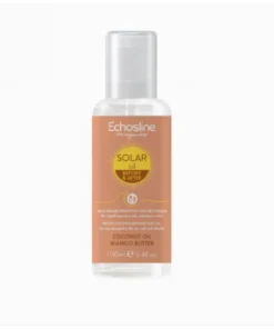 Echosline Solar Oil 100ml – Vegan haarolie met kokosolie en mango boter, bescherming tegen zon, zee en chloor