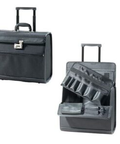 Comair werkkoffer zwart met slot 38x42x23 cm – professionele opbergkoffer