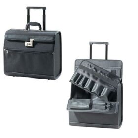 Comair werkkoffer zwart met slot 38x42x23 cm – professionele opbergkoffer