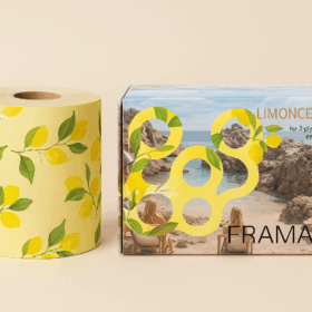 Framar Limoncello Embossed folie rol met citroenprint