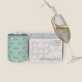 Framar Cheers Haters! Folienrolle mit Relief und Art-déco-Muster