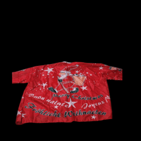 Bob Tuo kerst kapmantel met kerstprint