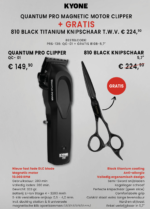 Kyone Quantum Pro Clipper + Gratis Knipschaar | €149,90 - Afbeelding 2